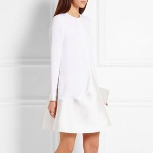 Stella Mccartney Satin-trimmed Stretch-crepe Dress